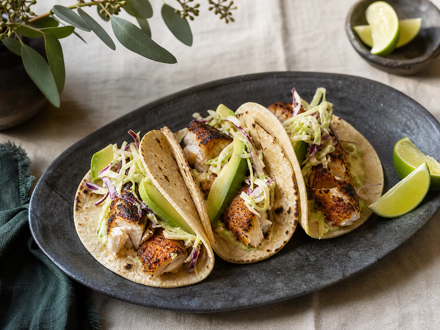 Charred Fish Tacos