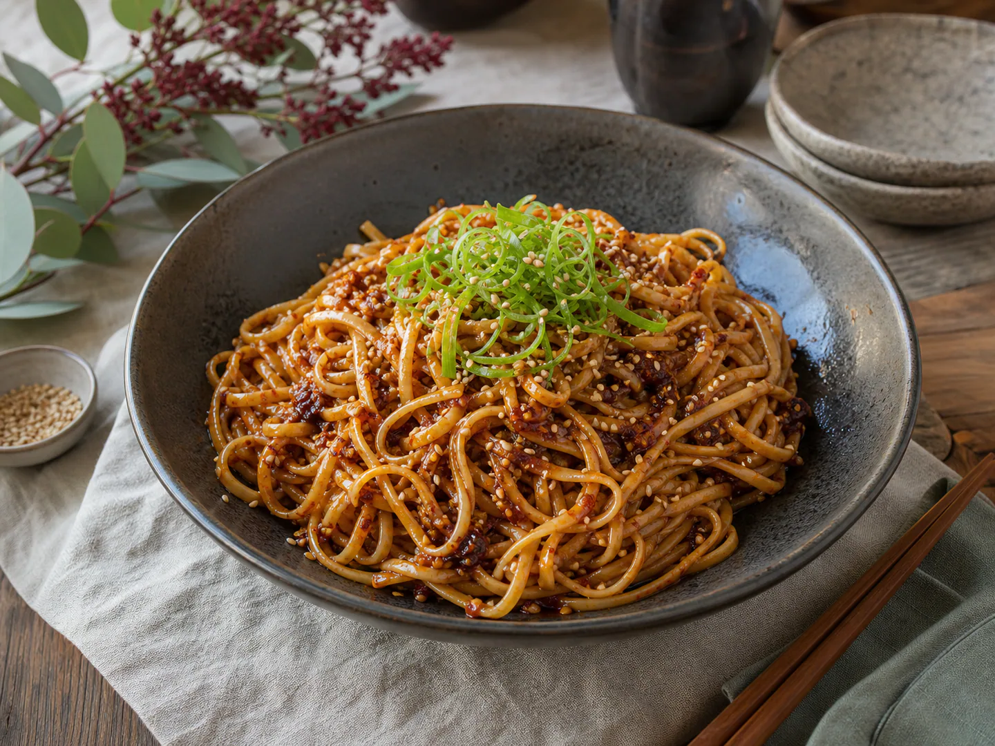 Chilli-Sesame Noodles